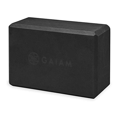 Gaiam Unisex-Erwachsene 05-63598 Yogablock aus Schaumstoff, Schwarz, 1 EA