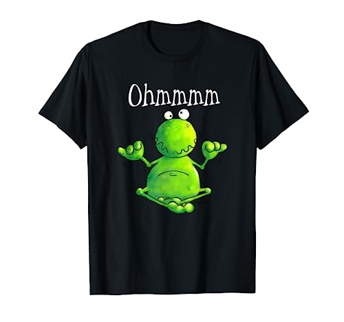 Ohmmm Yoga Frosch T Shirt I Meditation Entspannung Fun Shirt