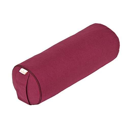 Yogabox Yoga Mini Bolster/Nackenrolle Basic, aubergine