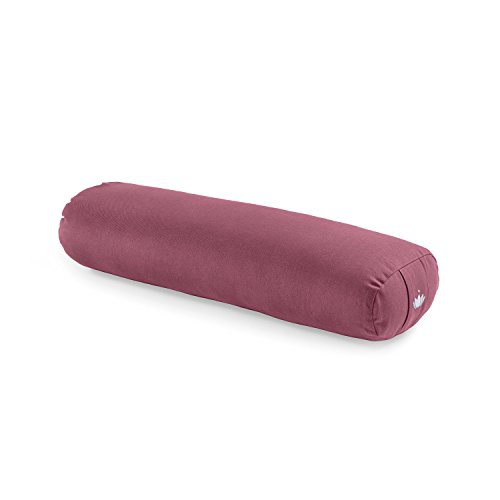 Lotuscrafts Yoga Bolster für Yin Yoga - Yogabolster mit Kapokfüllung - Waschbarer Bezug aus Baumwolle - Yogakissen Groß für Restorative Yoga - Small (72 x 20 x 15 cm)