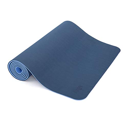 Bodhi Yogamatte Lotus PRO, auch für Gymnastik, Pilates und Fitness, weiche und rutschfeste TPE Matte, Hypo-allergen, 100% recyclebar