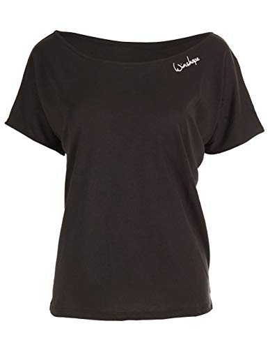 WINSHAPE Damen Ultra Leichtes Modal-kurzarmshirt Mct002 Kurzarmshirt, Schwarz, M EU