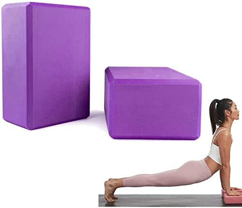 PIQIUQIU Yoga Block, 2er Yogablock für Yoga Pilates Training, Hochwertige Yoga Blöcke/Yoga Klötze, perfekt...