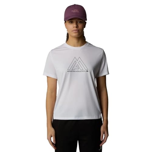 THE NORTH FACE Damen Mountain Athletics Flex S/S T-Shirt, TNF White, M