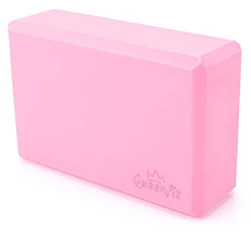 Queenfit® Yoga Block - Hochdichter EVA Schaum - Yogablock, Yoga Würfel, Yogaziegel