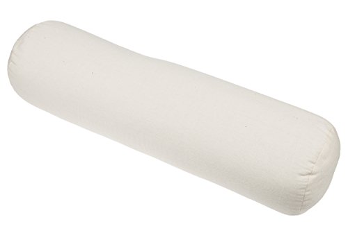 Handelsturm Kissen Rolle 70x20 cm Yoga Bolster mit Füllung aus 100% natürlichem Buchweizenspelz Nackenrolle Yogarolle nachfüllbar