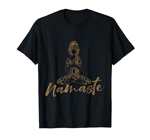 Yoga Damen Herren Fitness Spiritualität Meditation Namaste T-Shirt