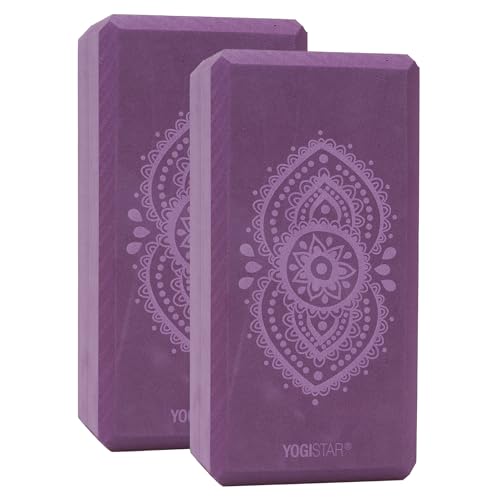 Yogistar Yogablock Yogiblock® Basic - Art Collection - Ajna Chakra - Aubergine - 2Er-Set