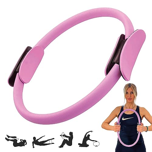 Winch Pilates Ring PRO | Premium-Qualität mit Weicher-Polsterung, Anti-Rutsch-Griff | Widerstandsring für Ganzkörpertraining, Yoga und Physiotherapie | Fitnessgerät für Heimtraining und Studio-Workout