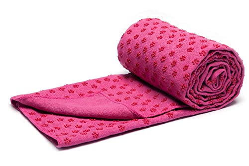 voidbiov Quick Dry rutschfeste Yoga Handtücher (6 Farben) mit Mesh-Tragetasche, extra lang (62 x 183 cm/62 x 182,9 cm) Dot Grip Bikram Yoga