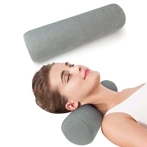 Krightlink Cervical Hals Schaum Roll Kissen, Unterstützung Rückenkissen Bolster Kissen für Hals, Beine,...