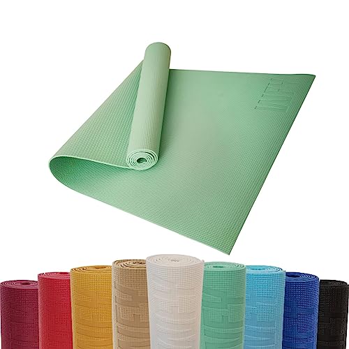 #DoYourYoga Fitnessmatte Yogamatte »Kirana« aus ECO-PVC - 183 x 61 x 0,4 cm - rutschfest & robust - Gymnastikmatte Yoga Matte Trainingsmatte Pilates Workout - Mint