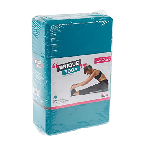UPFIT - Leichter Yoga-Block - Farbe: blau - Gewicht 110 g - Mulchen Sie den Mangel an Flexibilität während der Übung von Yoga - Größe und Gewicht ermöglichen es Ihnen, es mit jeder Sitzung zu nehmen