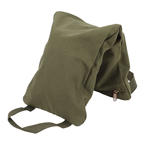Focket Yoga Sandsack, Ungefüllte Yoga Sandsäcke mit 2 Griffen, Reißverschluss, wasserdichter Sack, Verstellbarer Yoga Sandsack für Yoga Gewichte und Widerstandstraining Canvas Sandsäcke