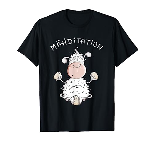 Meditation Schaf I Yoga Fun Schafe I Wortspiel T-Shirt