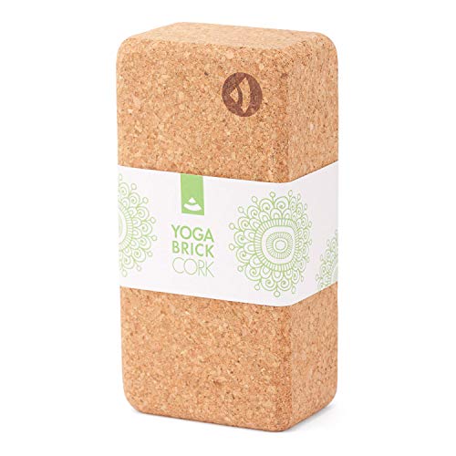 Bodhi Yoga Block Kork Brick | Einzeln & als Set | 100% Naturkork – Universal Yogaklotz | Umweltfreundlich &...