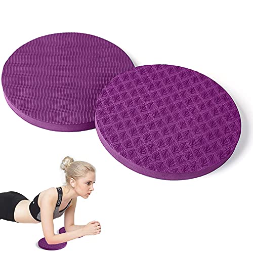 Prmape 2 Pcs Yoga Bolster Knieschoner, Rutschfest Yogakissen Knieschoner, Umweltfreundlich Yoga Knie Pad für Minimiert und Unterstützt Knie Handgelenke und Ellbogen (17 x 17x 1,5 cm)