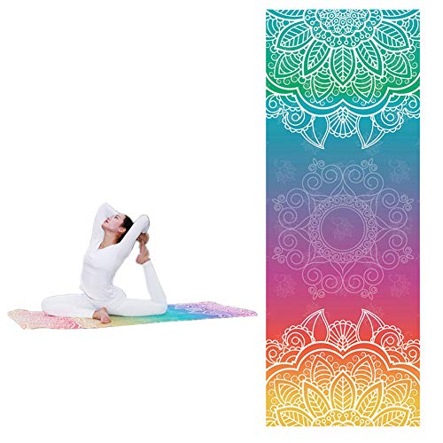 WPCASE Yoga Handtuch rutschfest Yoga Handtuch Yoga Towel Yogadecke Yogahandtuch Antirutsch Yoga Decke Sporthandtuch Fitnessstudio Yogahandtuch Handtuch Yoga Yoga Handtuch Bunt m017-1,-