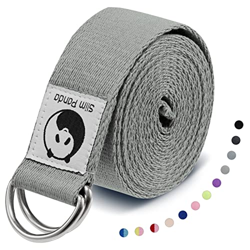 Slim Panda Yoga Gurt aus Baumwolle, Praktisches Yogagurt Yoga-Zubehör für Dehnen und Fitness, Yoga Band mit...