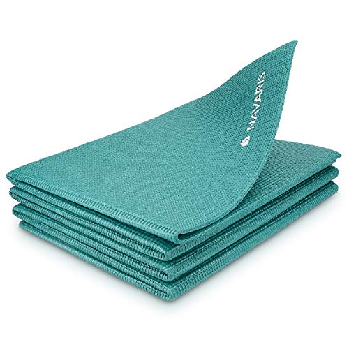 Navaris Klappbare Yoga Matte Fitnessmatte - 4mm Sportmatte Fitness Pilates Sport Gymnastikmatte rutschfest -...