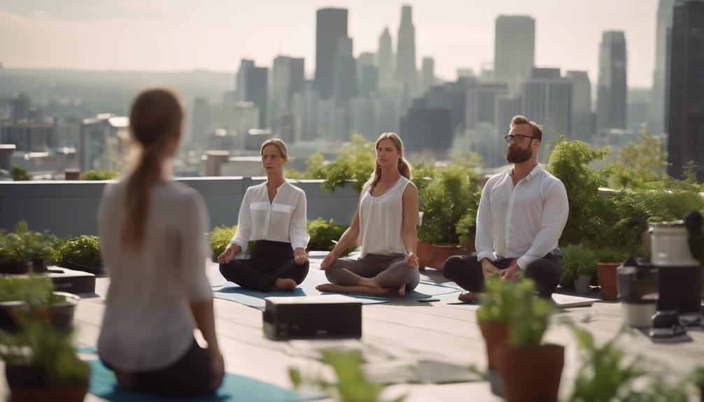 lunchtime yoga sessions